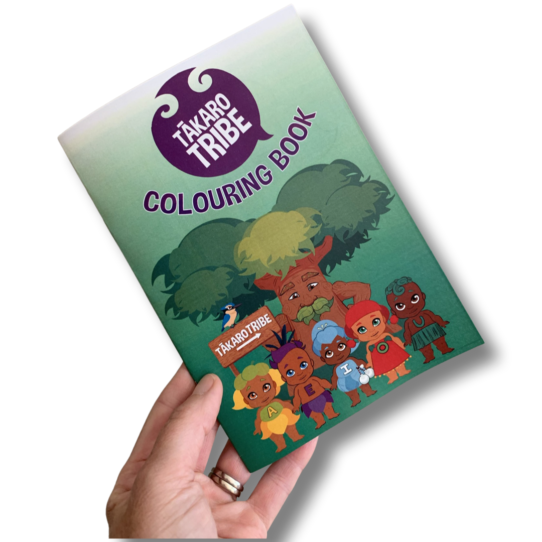 Tākaro Tribe colouring book