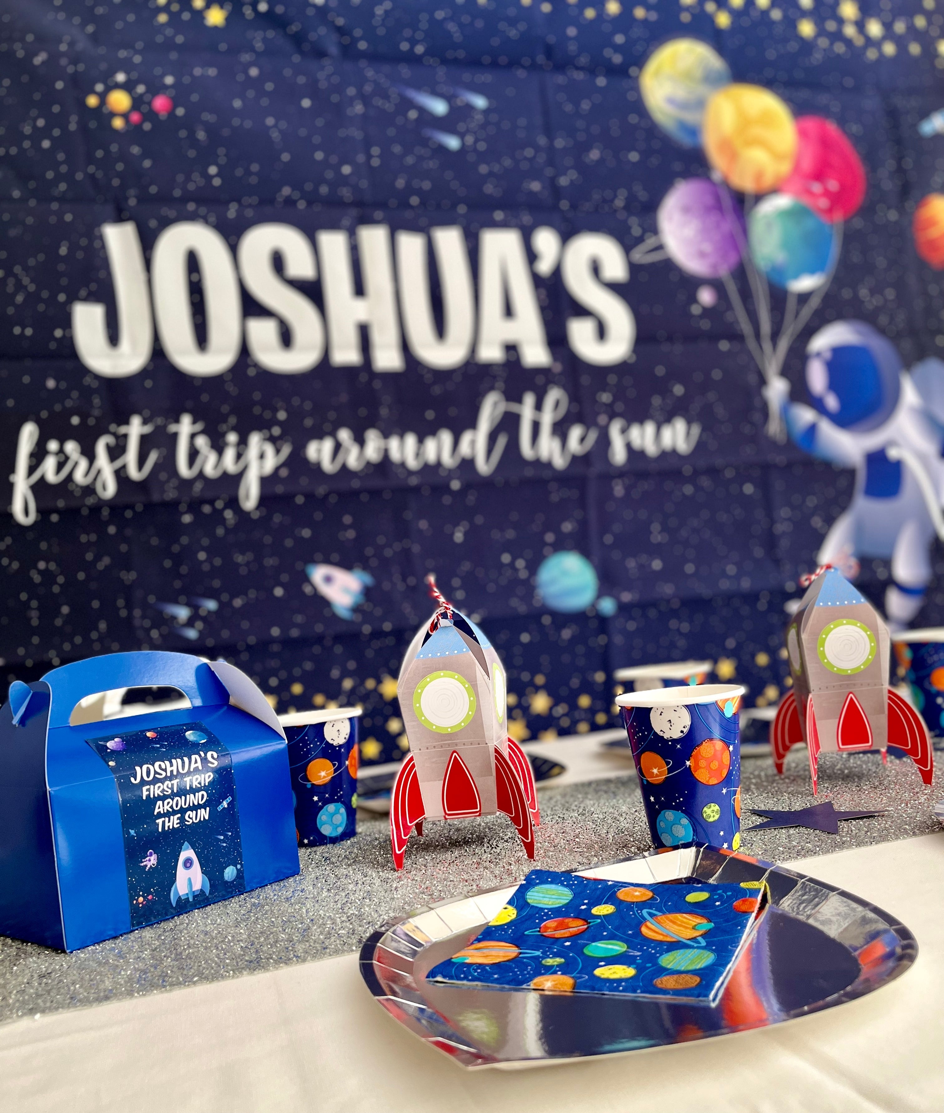 SPACE | GALAXY THEMED PERSONALISED BACKDROP