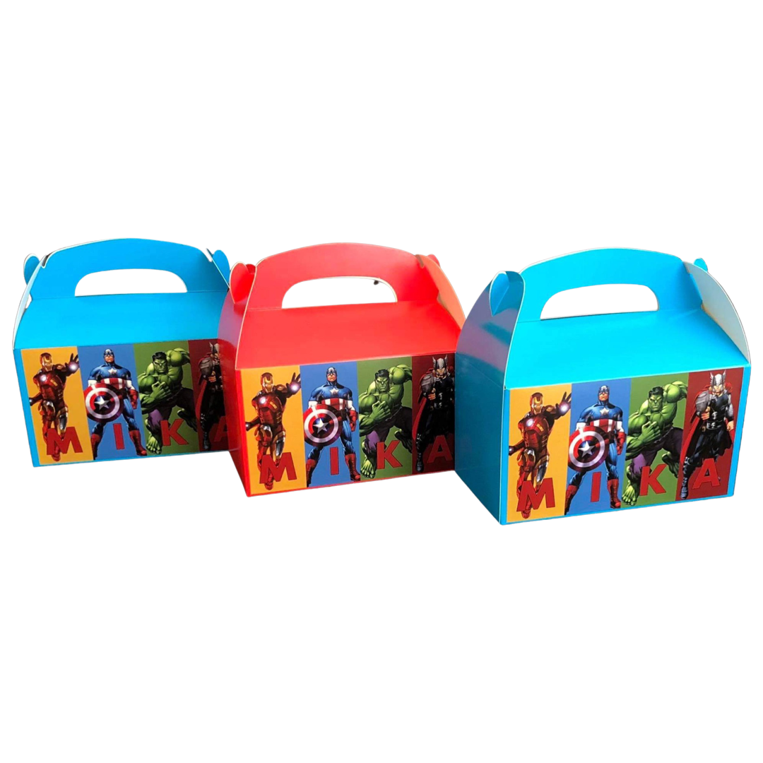 Avengers personalised gift boxes