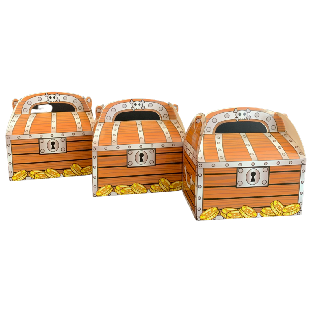 Pirate treasure chest themed gift boxes