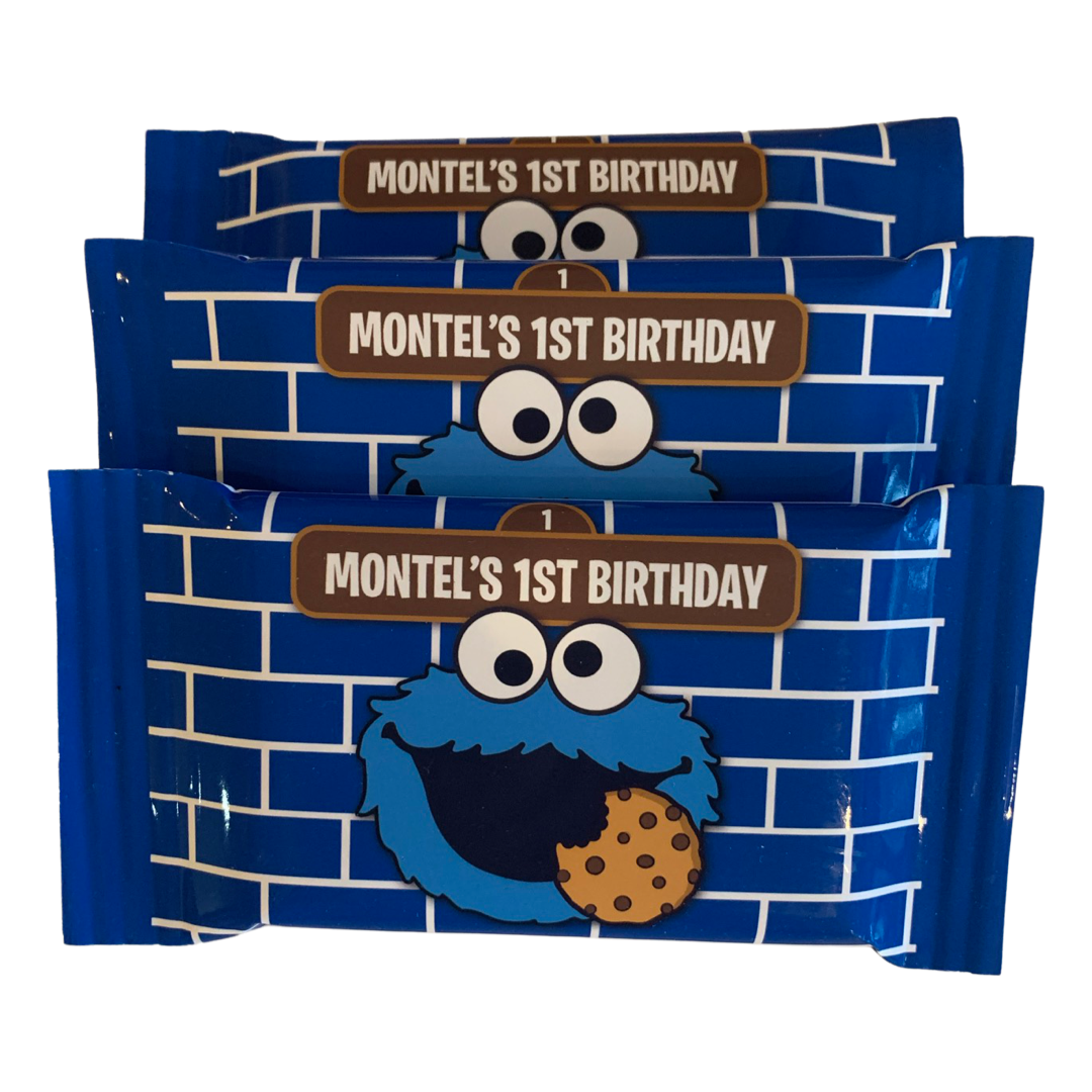 Cookie Monster personalised chocolate