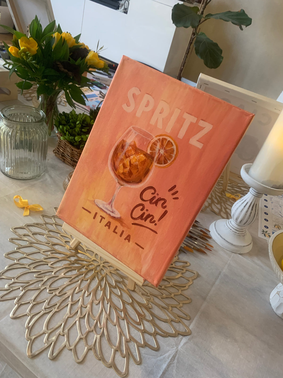 Aperol Spritz painting ideas in Wellington