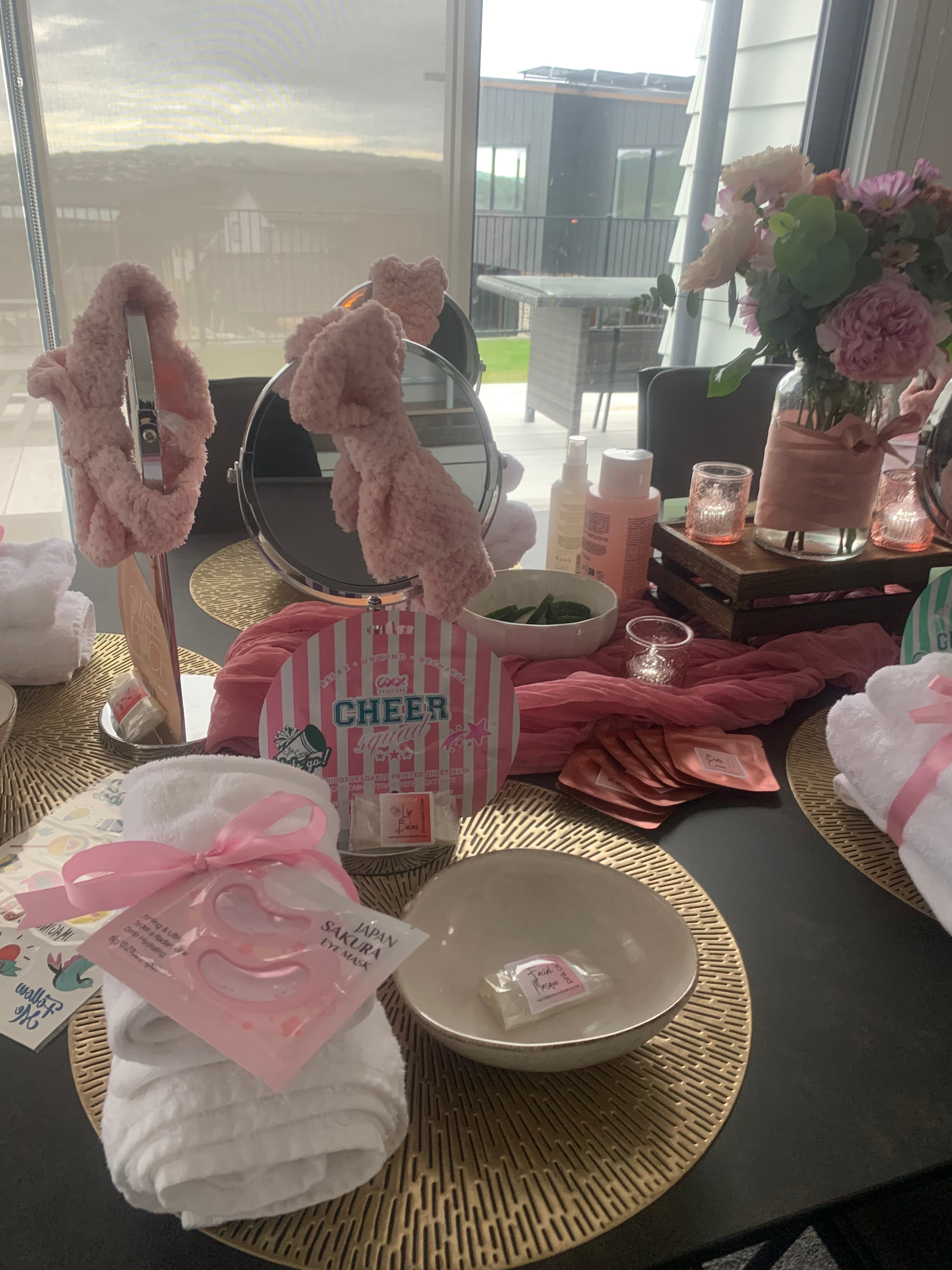 Gorgeous pamper party setups Wellington