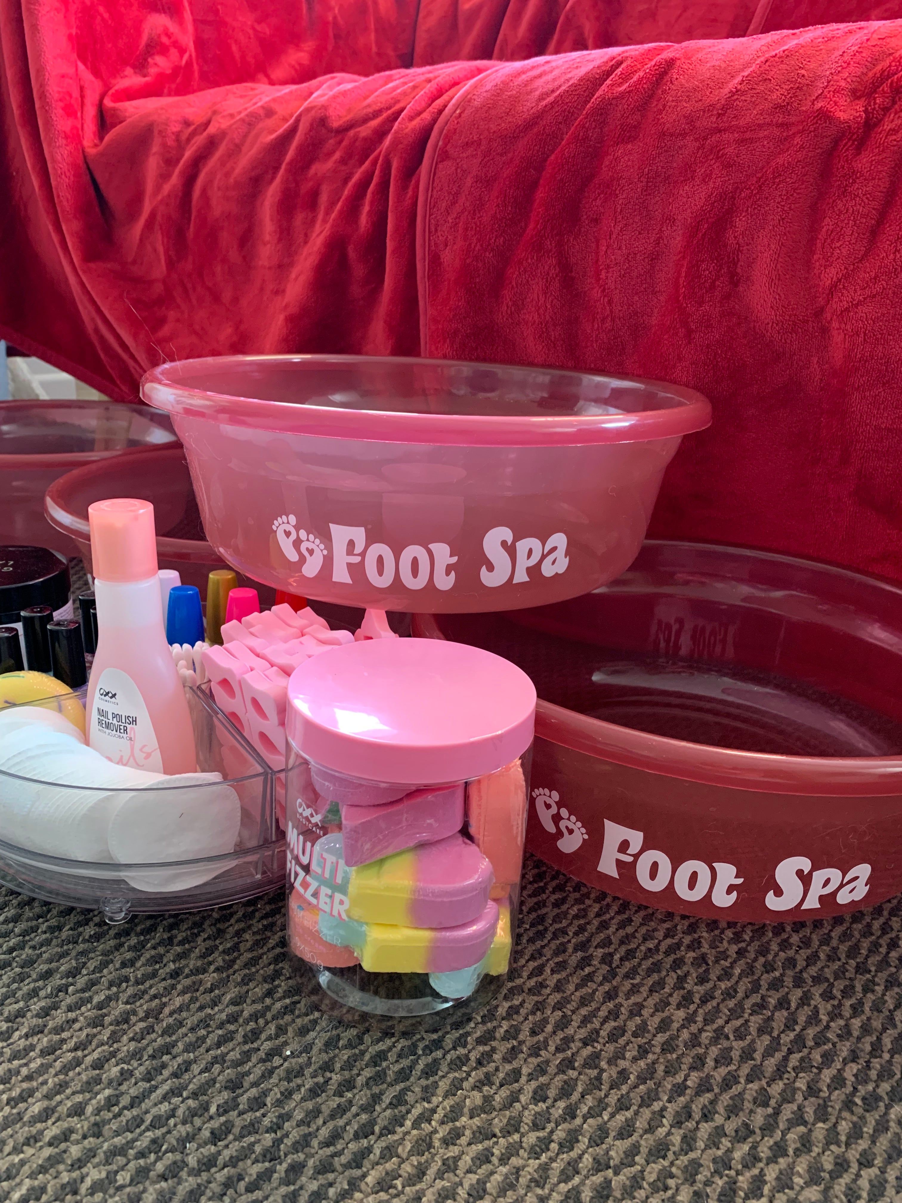 Foot spa pamper party ideas Wellington