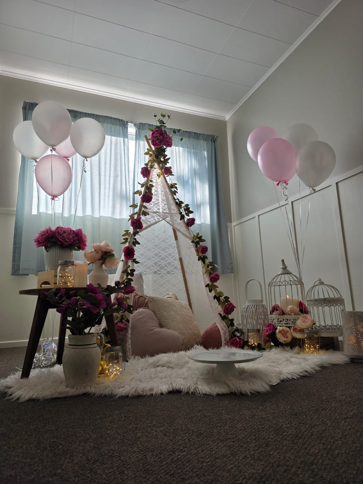 Gorgeous teepee photoshoot or celebration setup Wellington