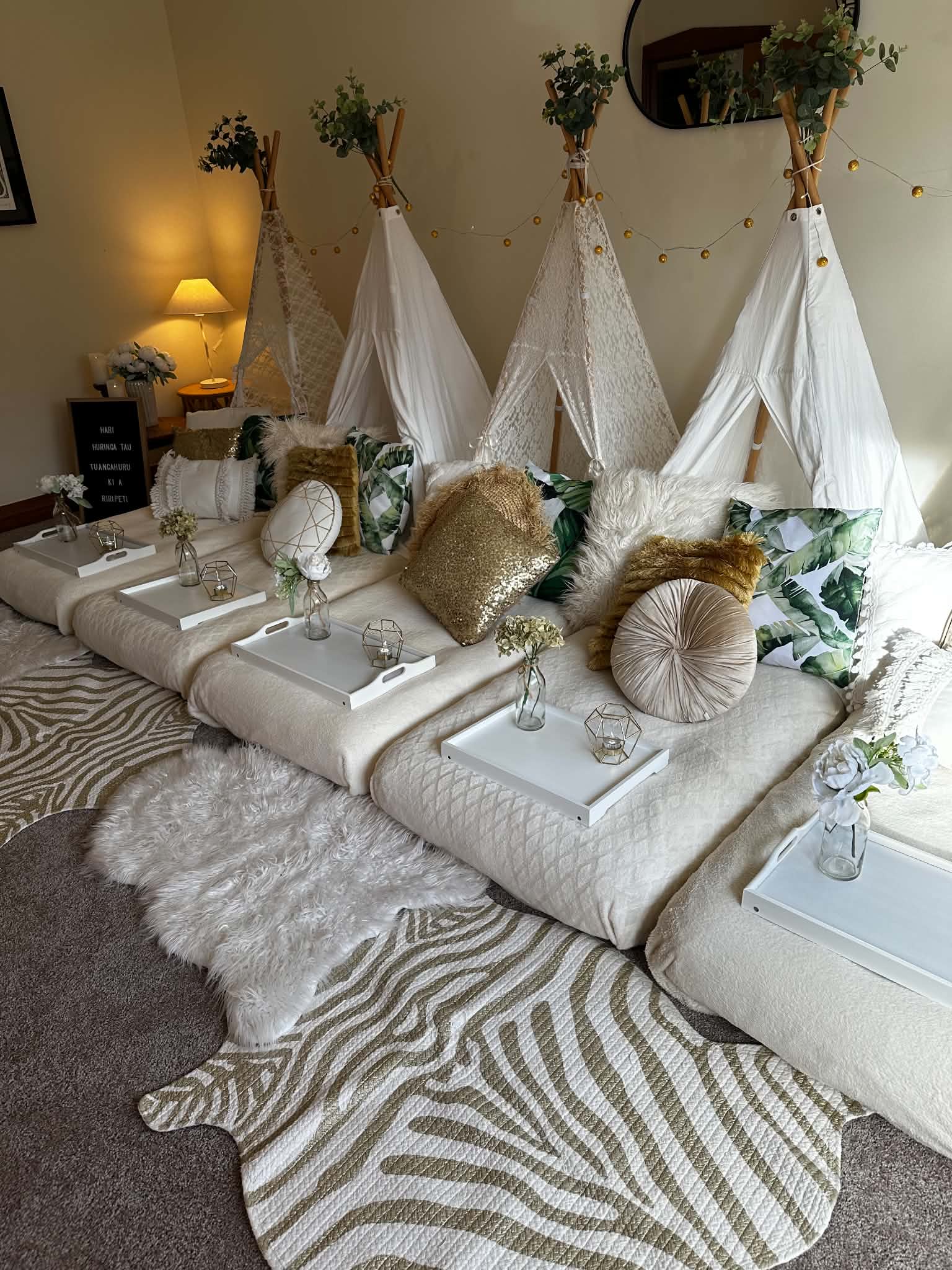 Elevate your next sleepover with a luxury teepee setup from the Wellington Teepee Company