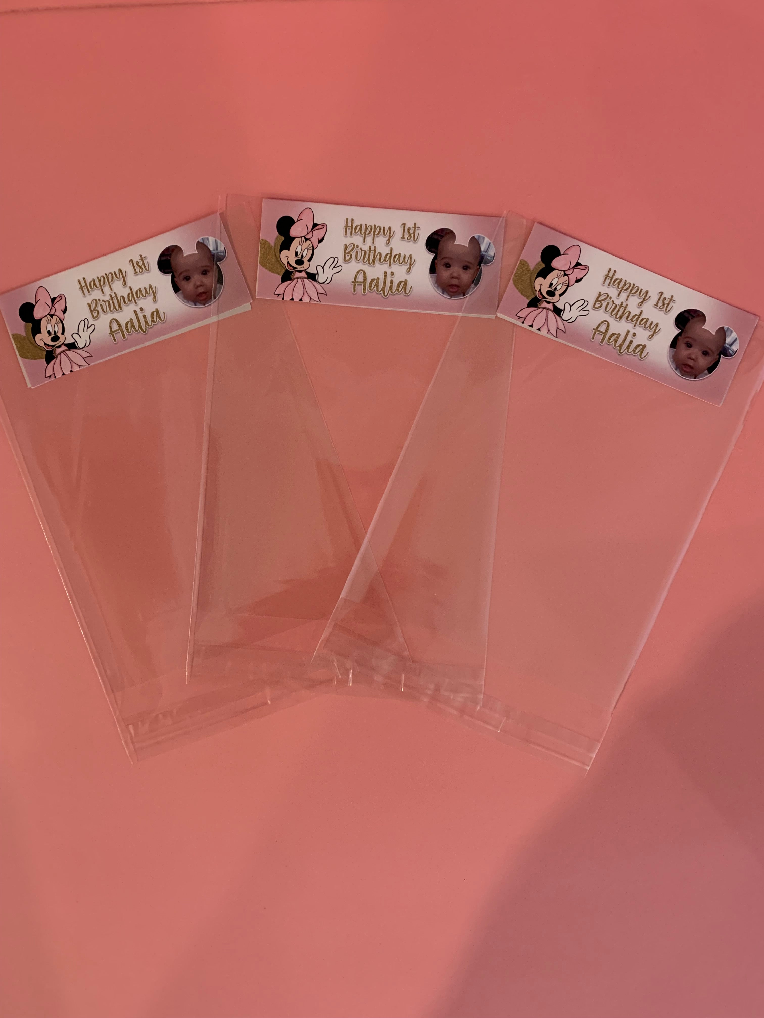 Minnie Mouse themed DIY fill your own lolly bags