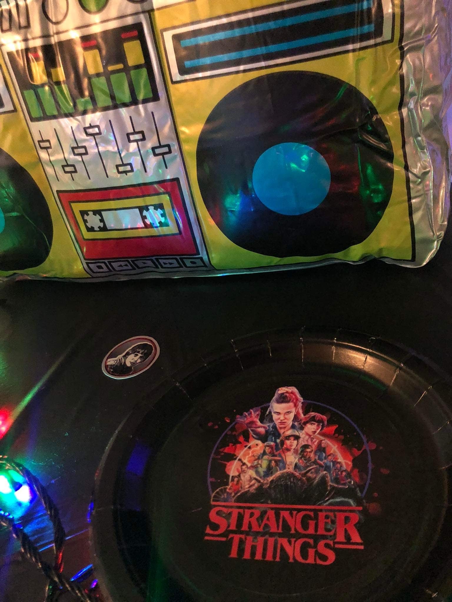 Stranger things party plates