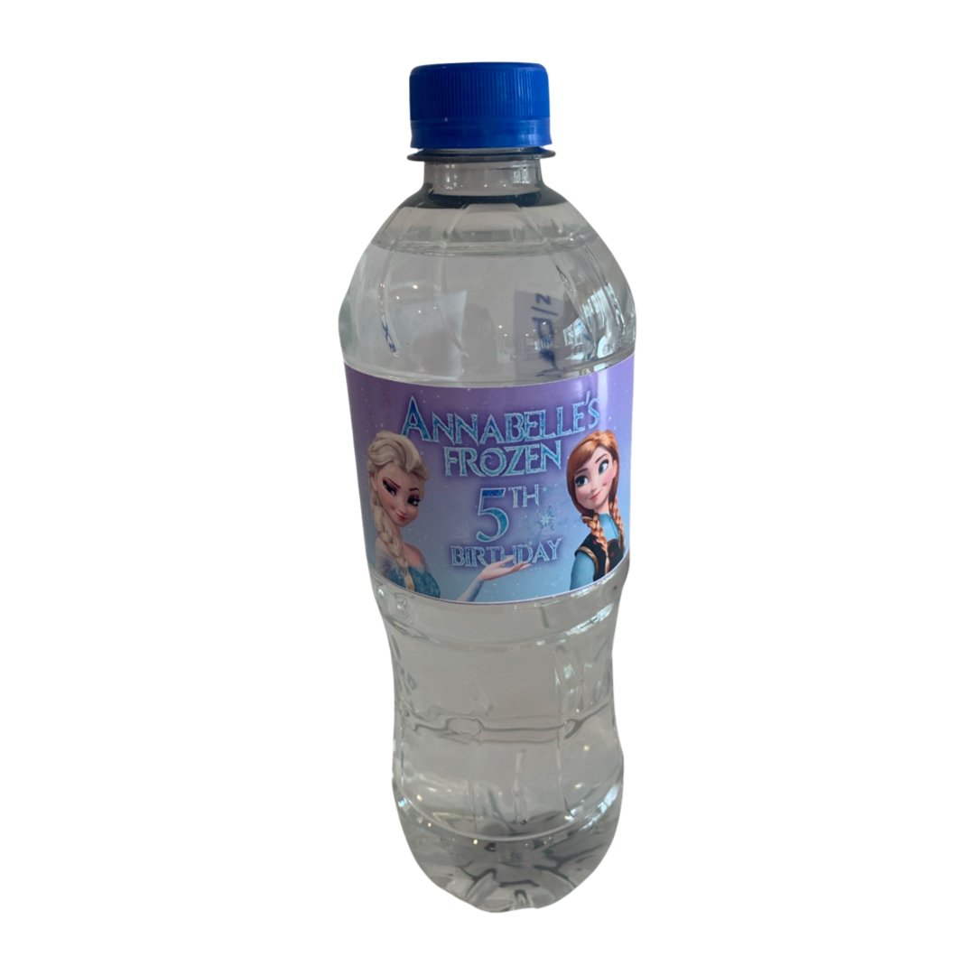 Frozen personalised water labels nz