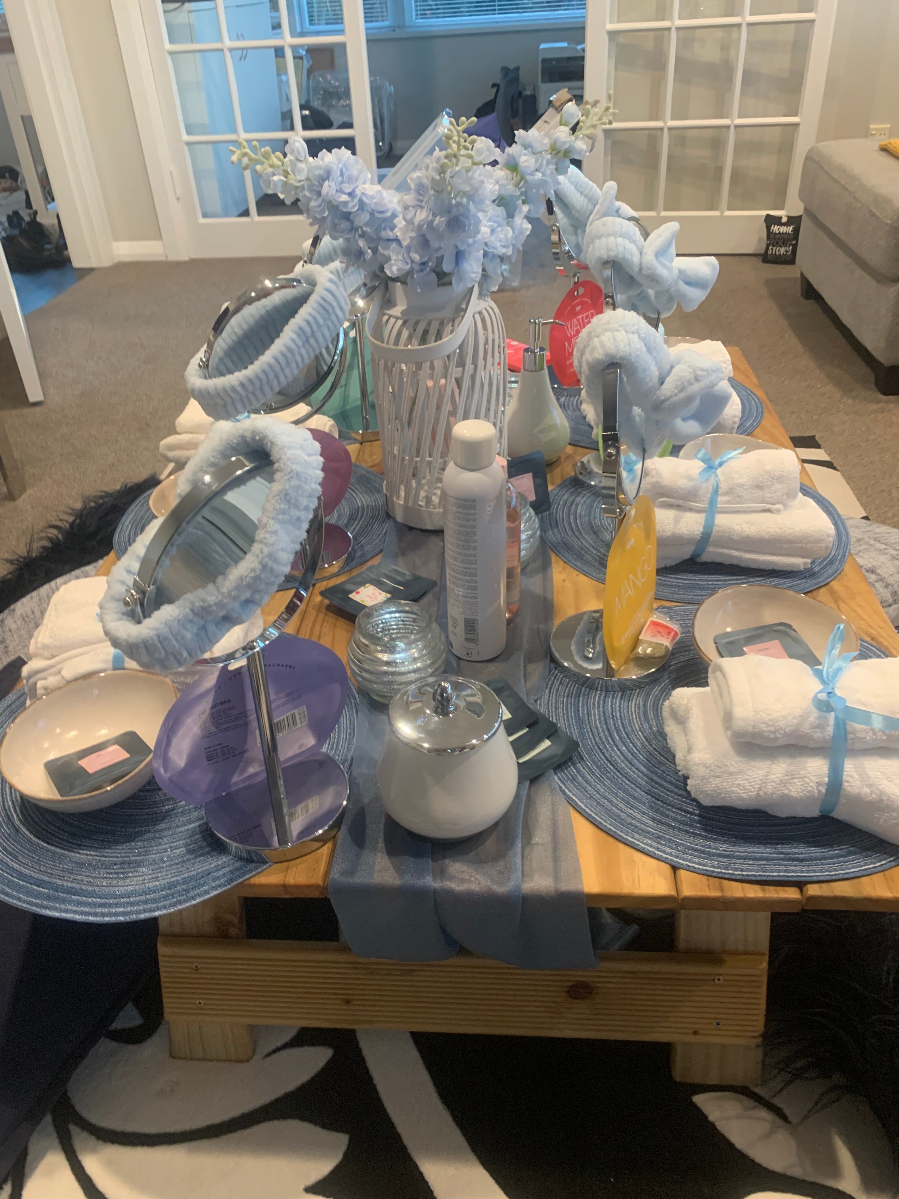 At home spa day pamper party Wellington