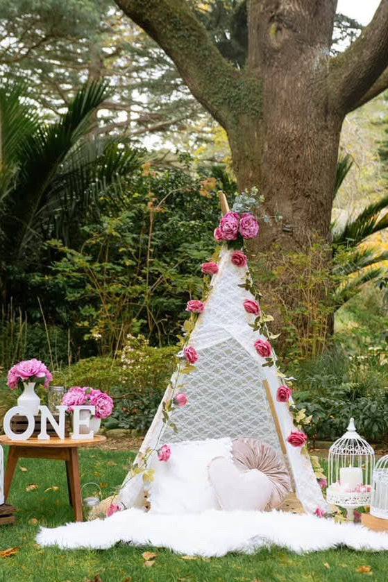 Gorgeous teepee photoshoot Wellington first birthday ideas