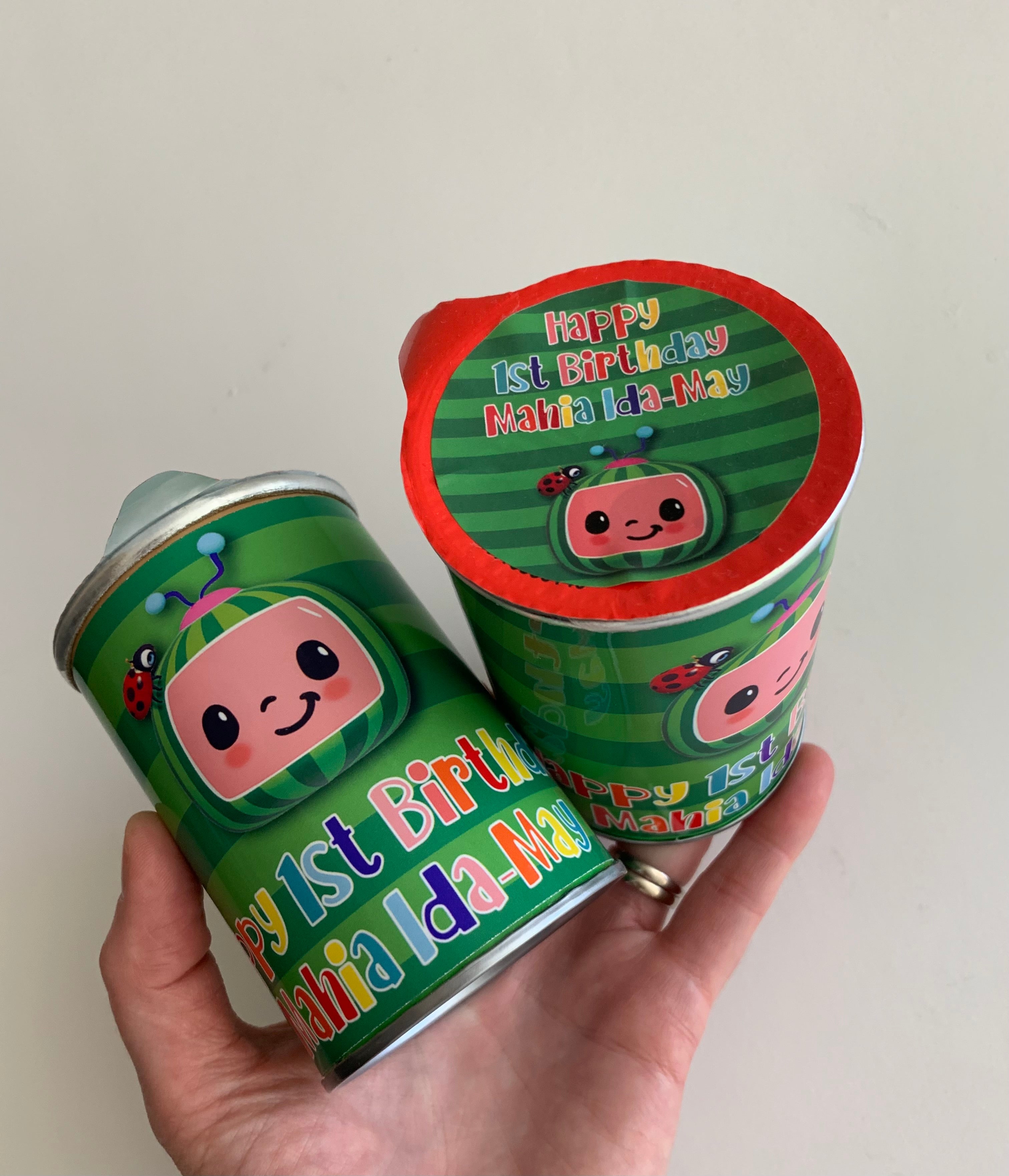 Cocomelon personalised Pringles nz parties 