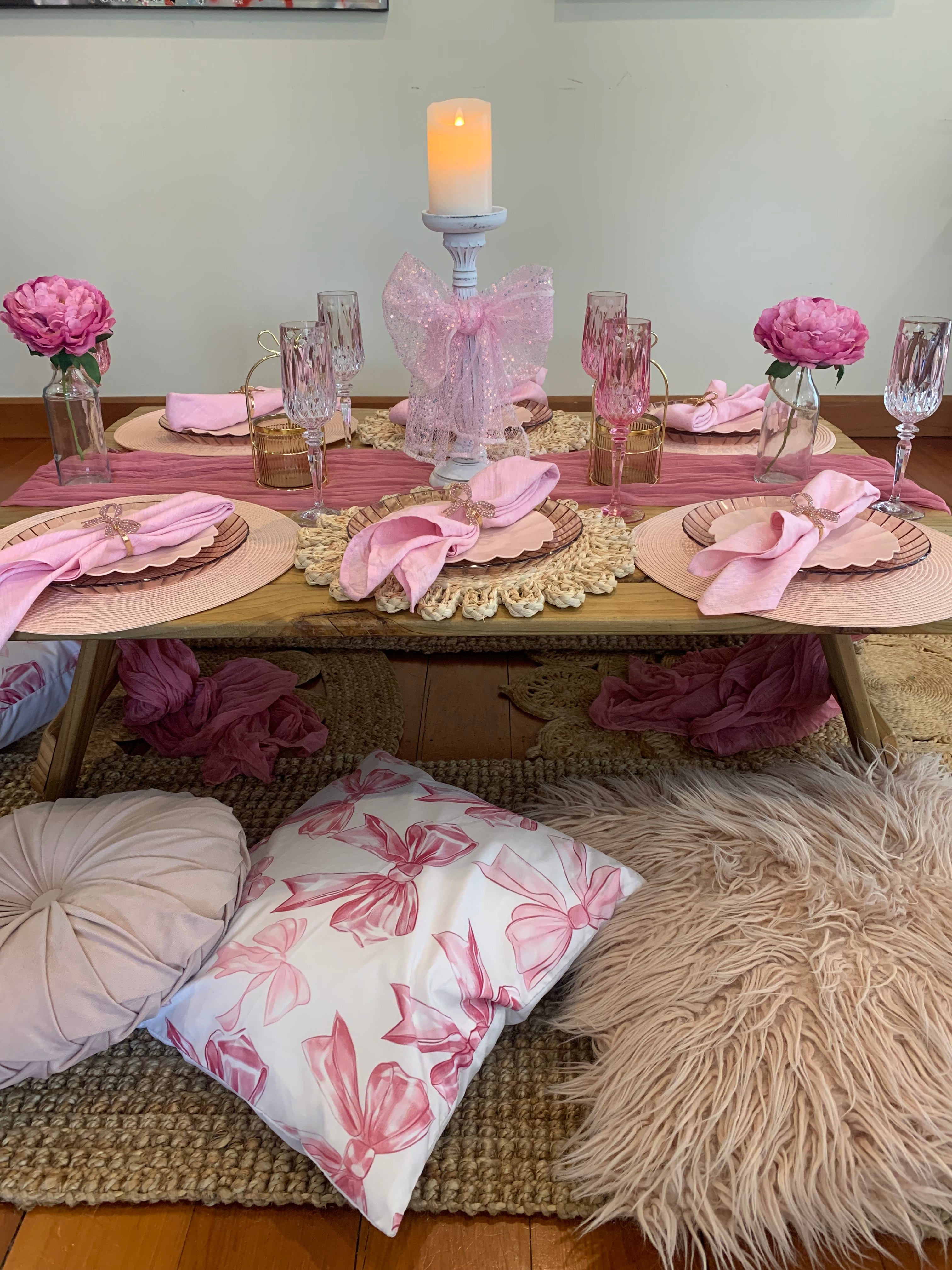 Wellington picnic company pink bow perfection