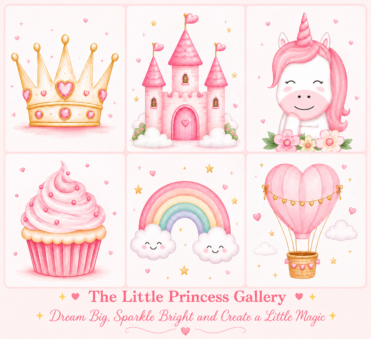 Princess themed kids art canvas painting party Wellington