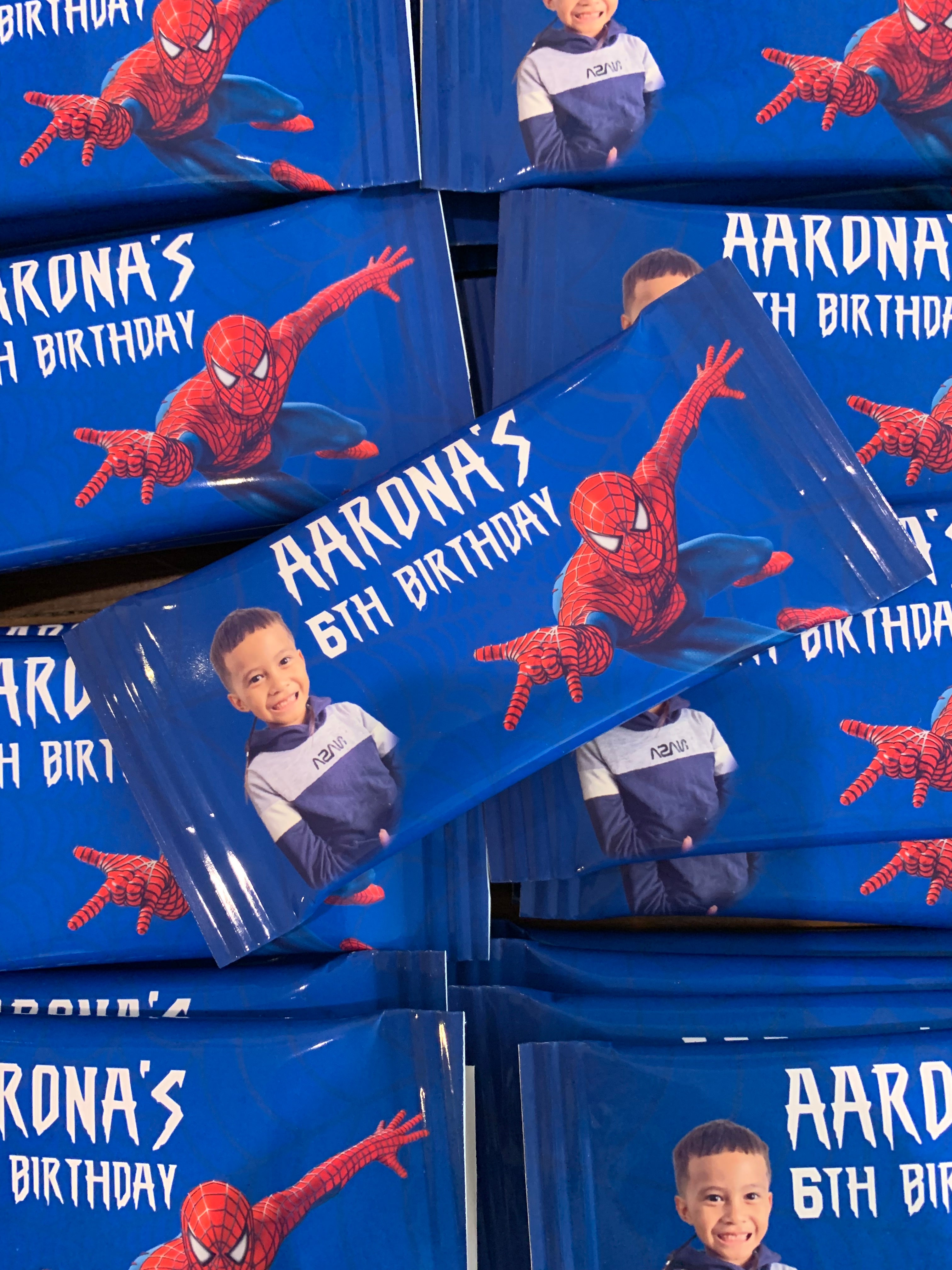 Spiderman kit kats nz party favours