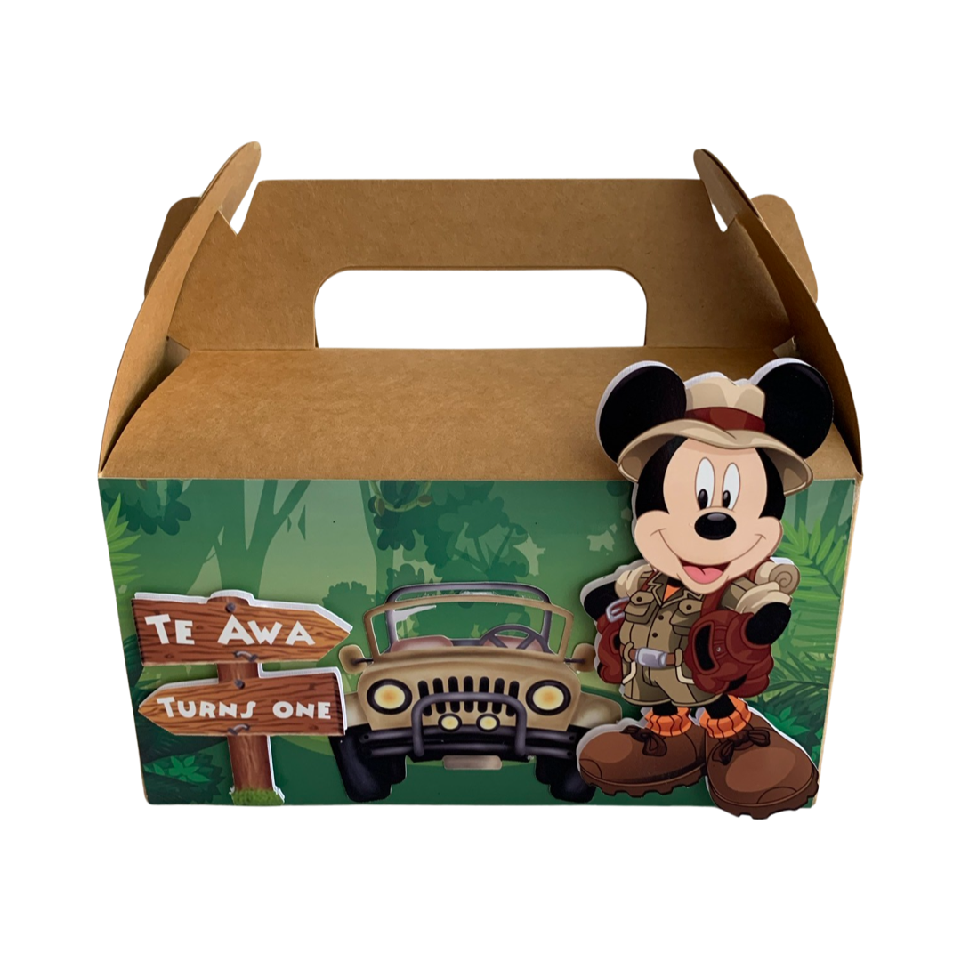 Safari Mickey Mouse themed 3D gift boxes