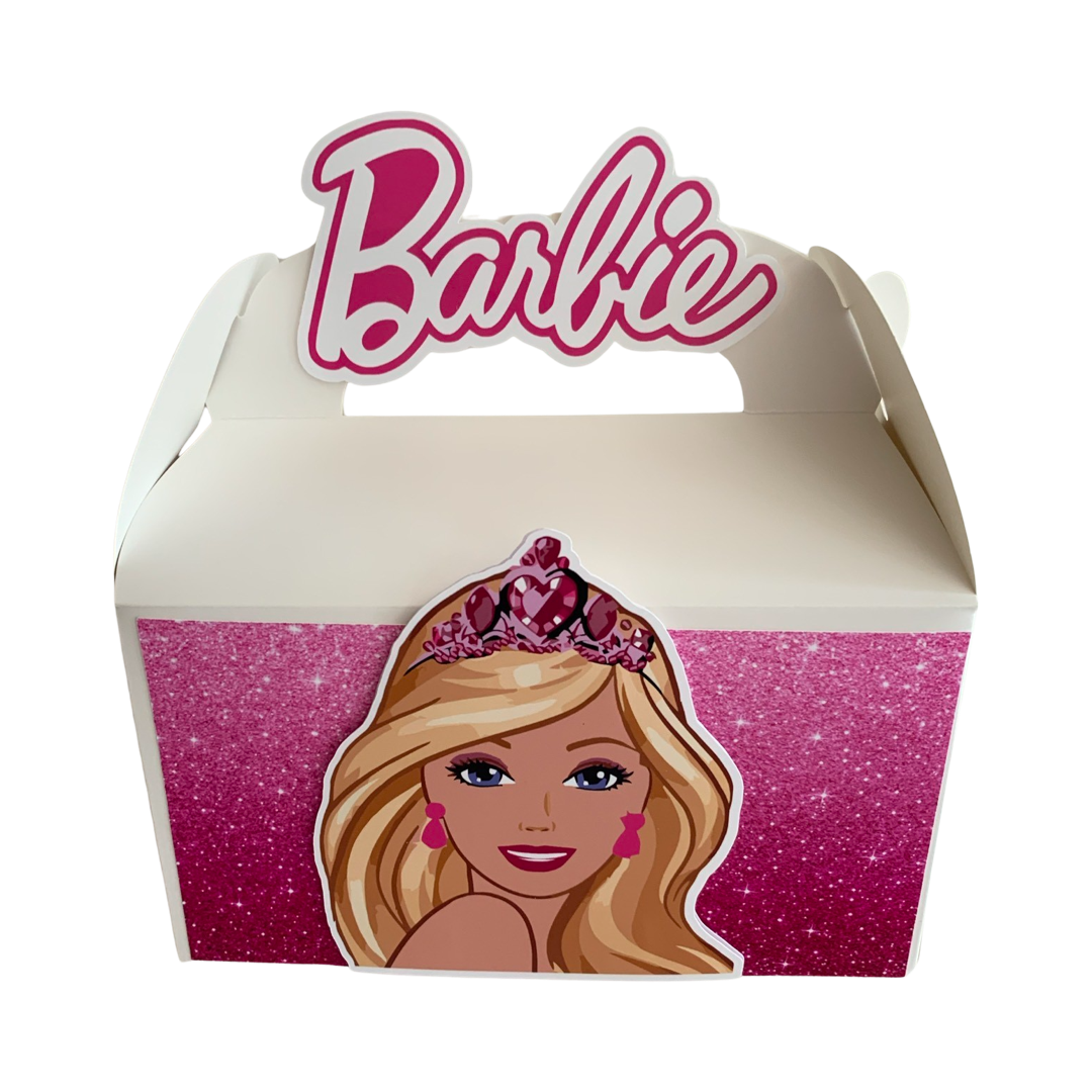 BARBIE 3D GIFT BOXES OR GIFT BAGS Barbie personalised 3d gift boxes