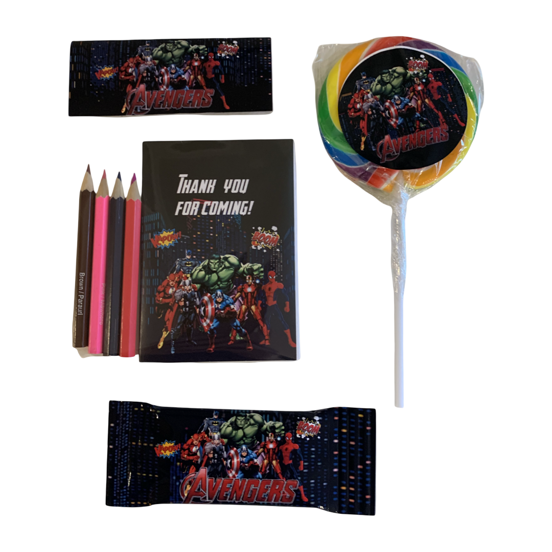 NZ party custom supplies Avengers themed