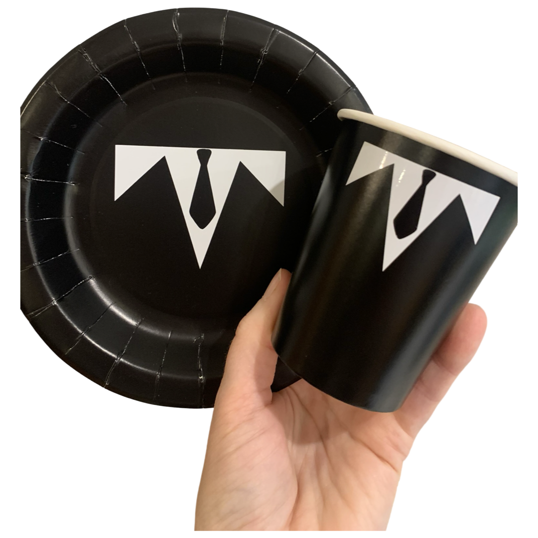 Boss Baby themed plates and cups NZ custom party supplies