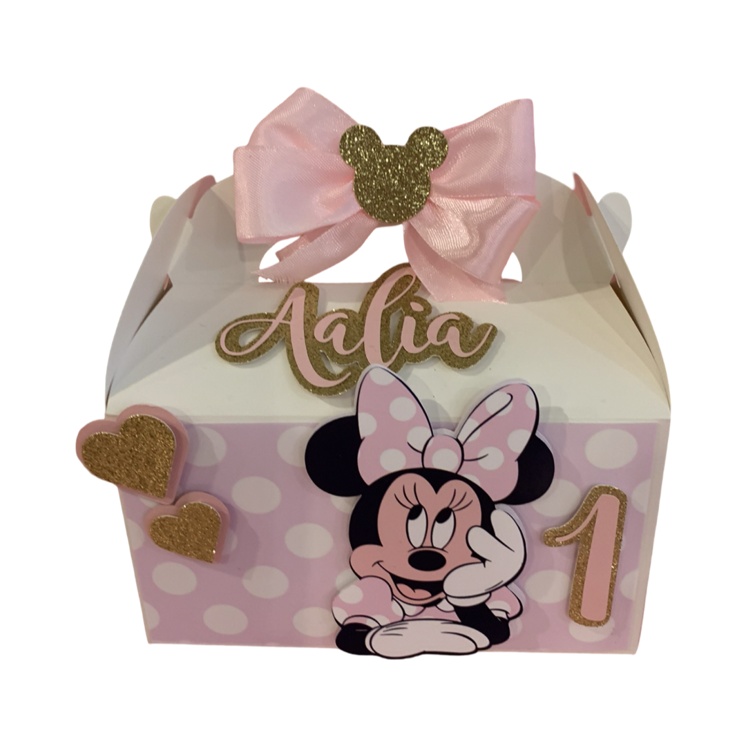 Minnie Mouse 3d themed personalised gift box
