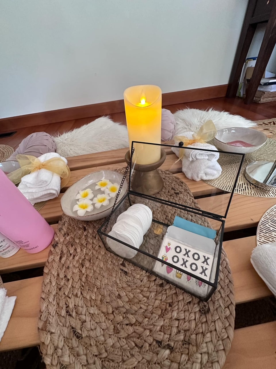 Pamper party setup Wellington