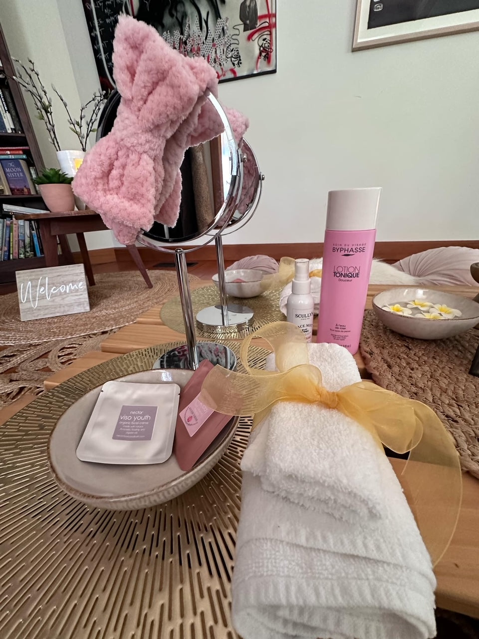 Pamper party setup Wellington