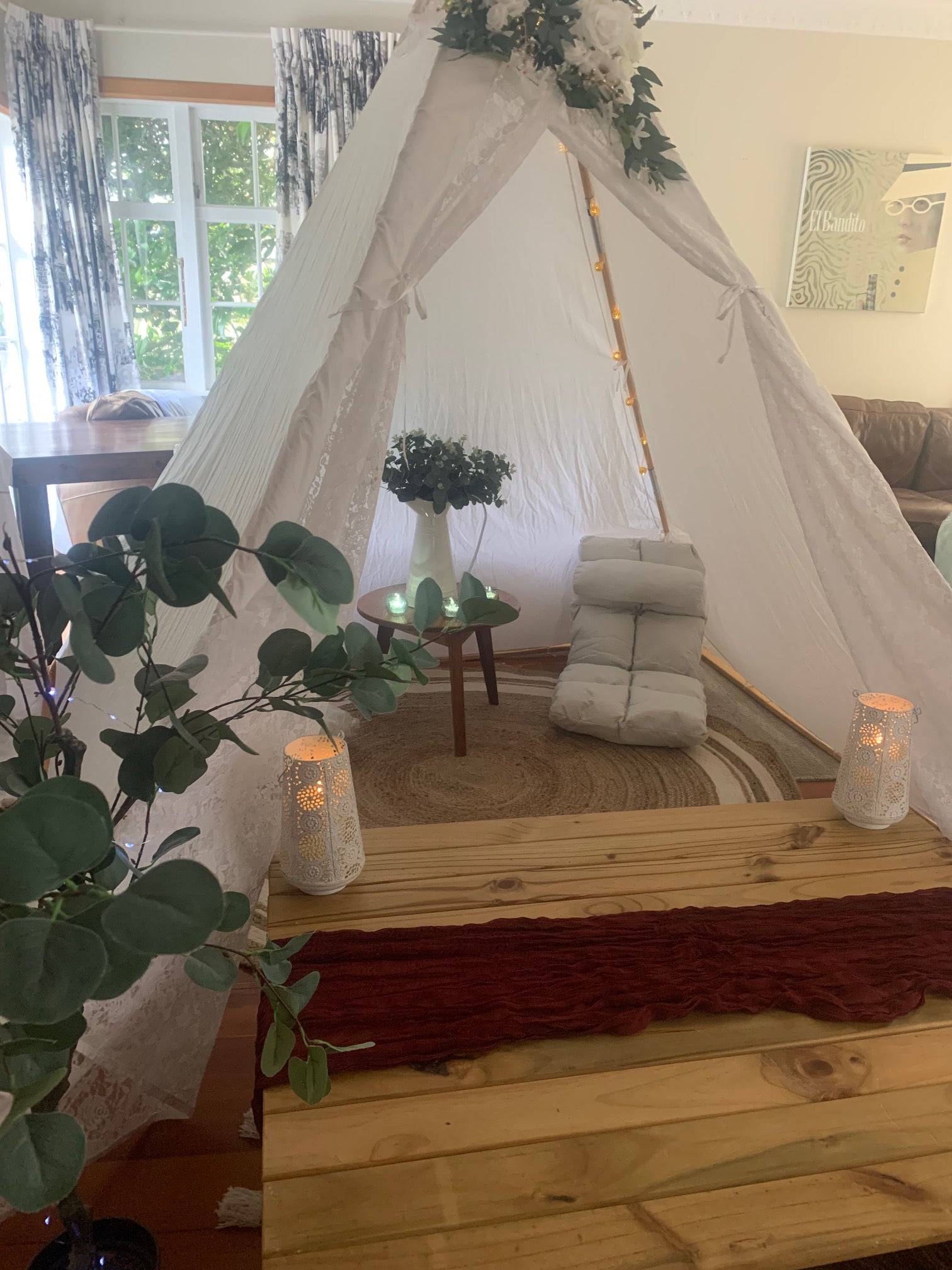 Wellington wedding planning mega teepee for the kids