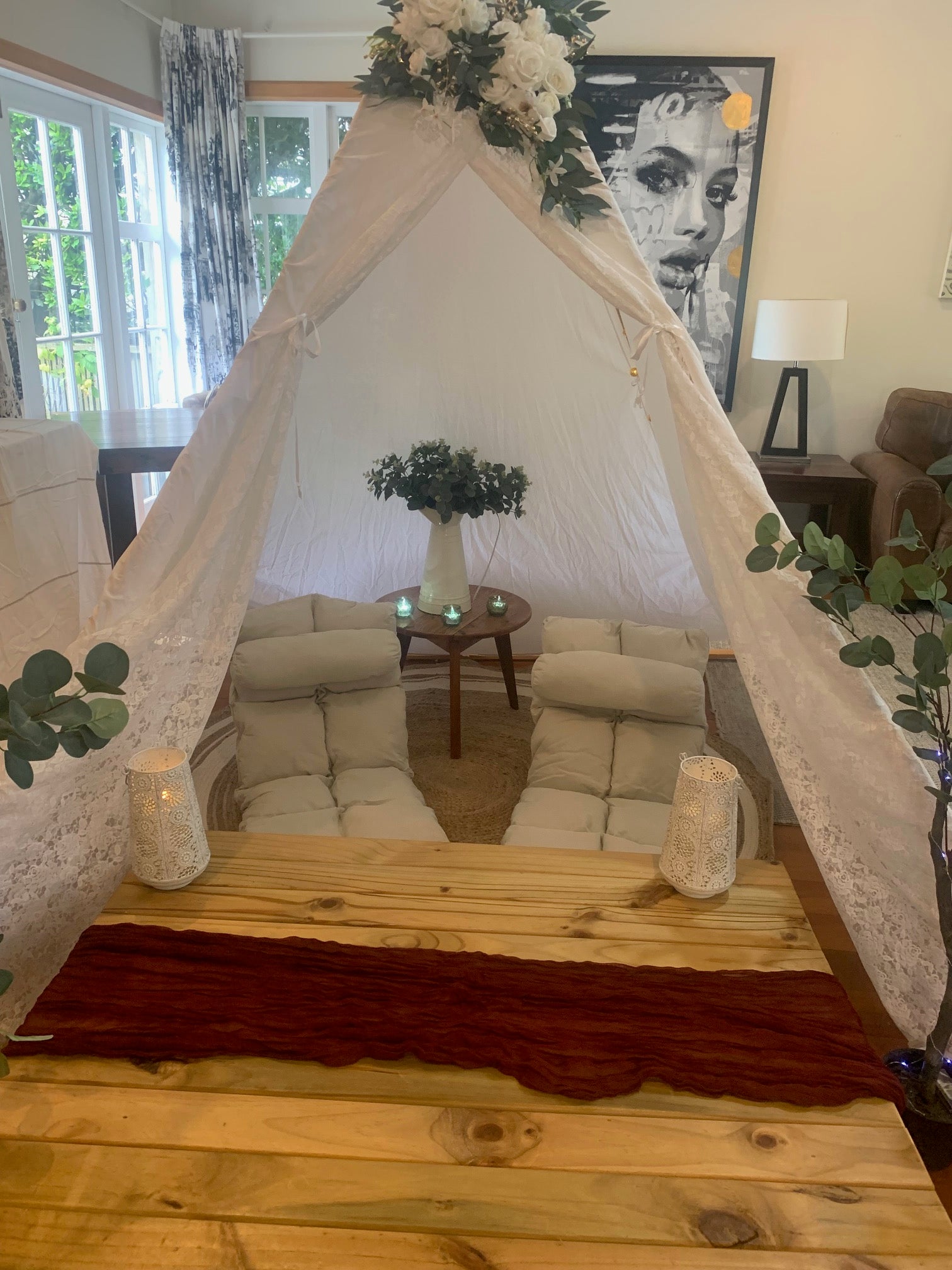 Mega teepee kids wedding reception ideas Wellington