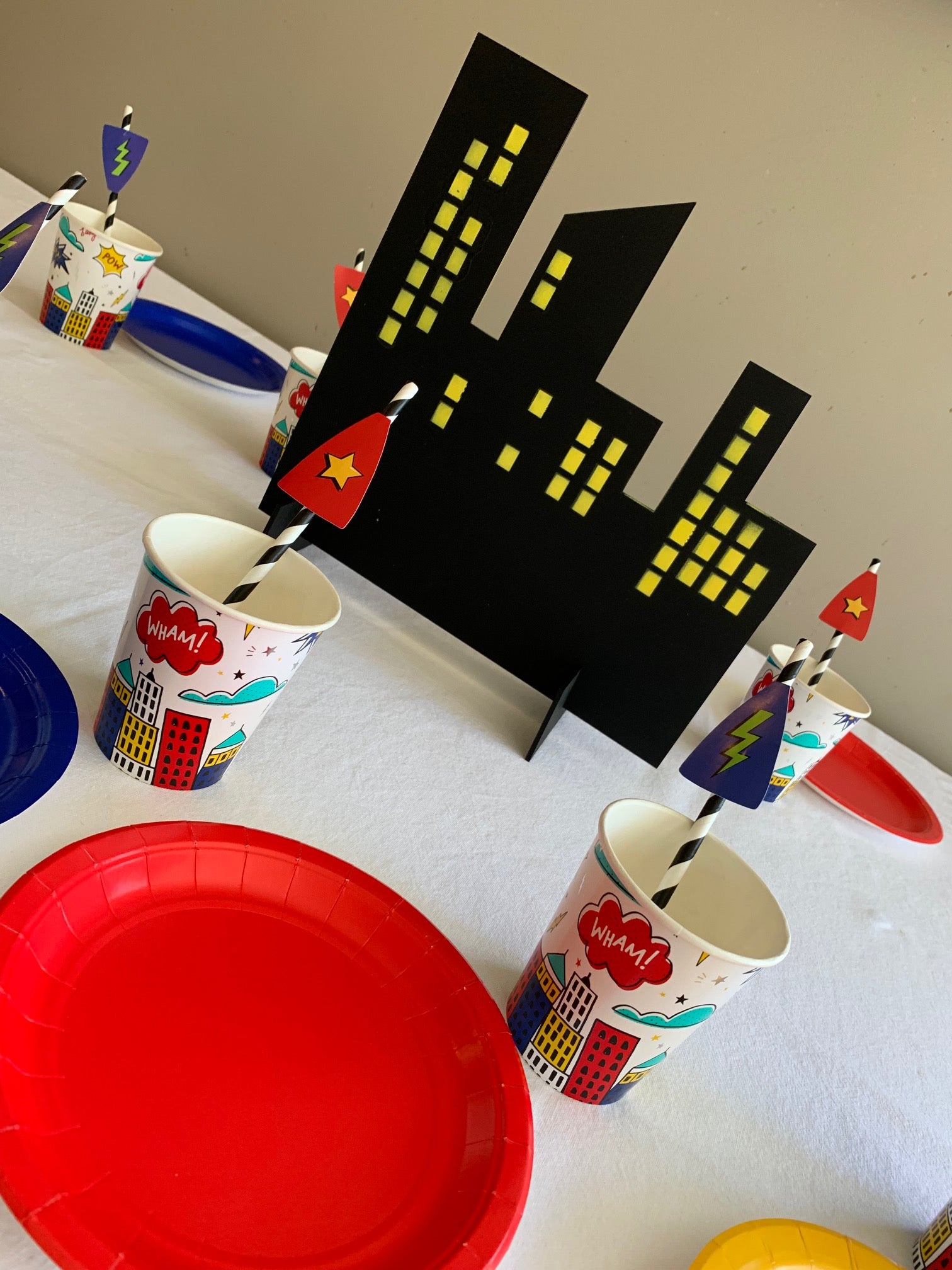 Superhero party supplies