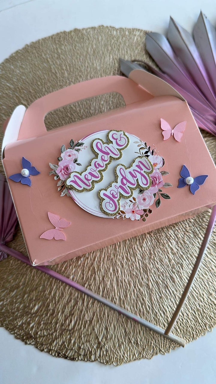 Butterfly floral 3d gift box