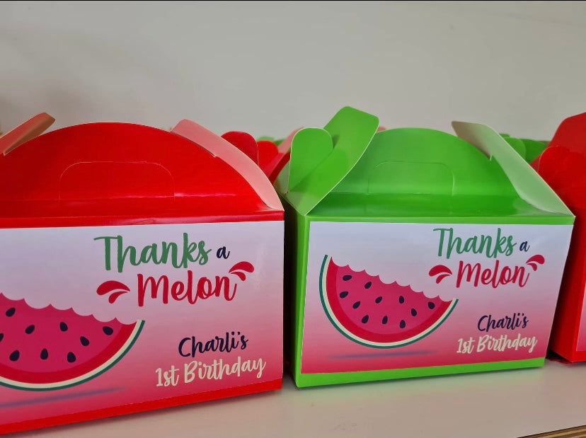 Thanks a melon personalised gift boxes