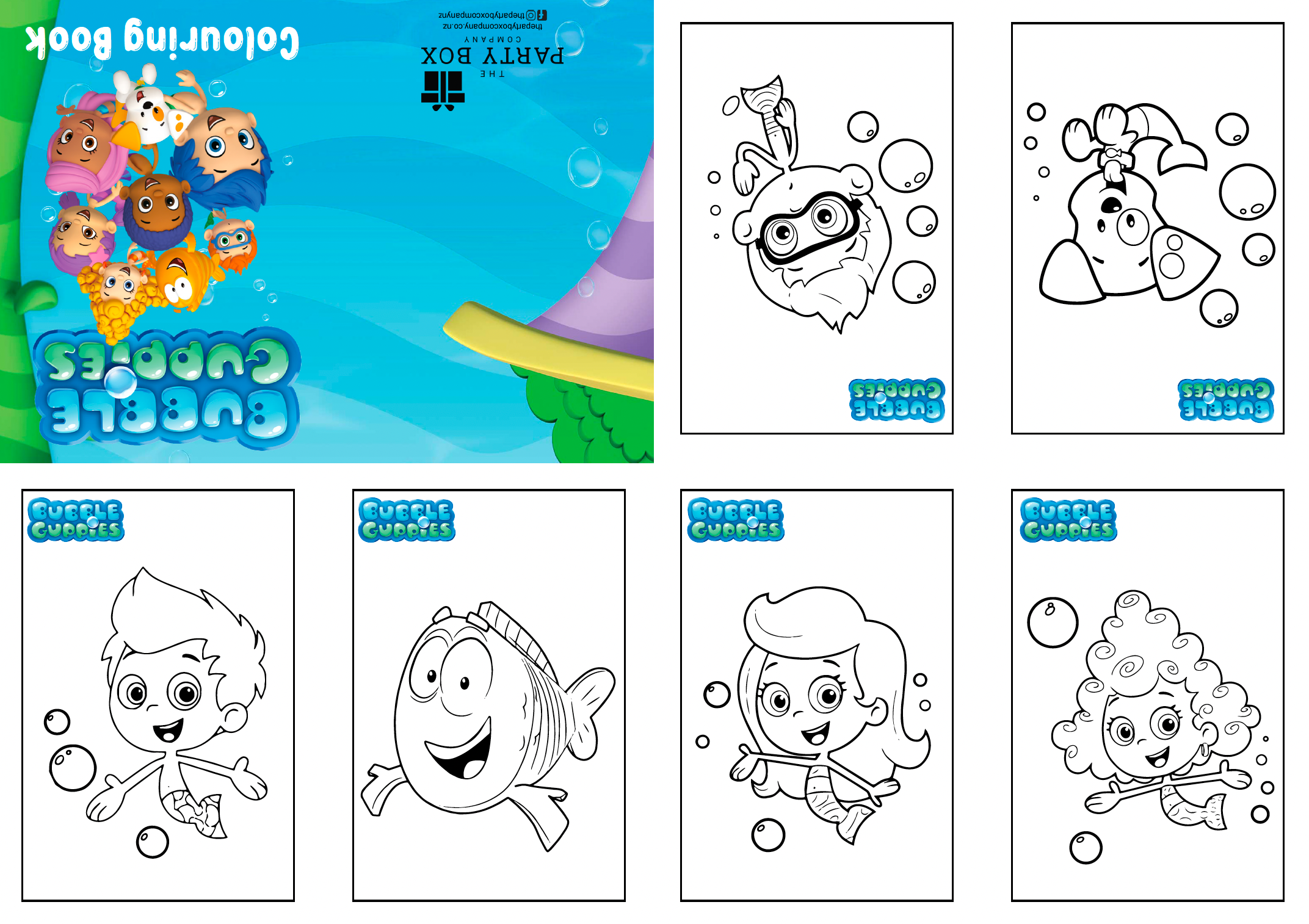 Bubble guppies colouring book