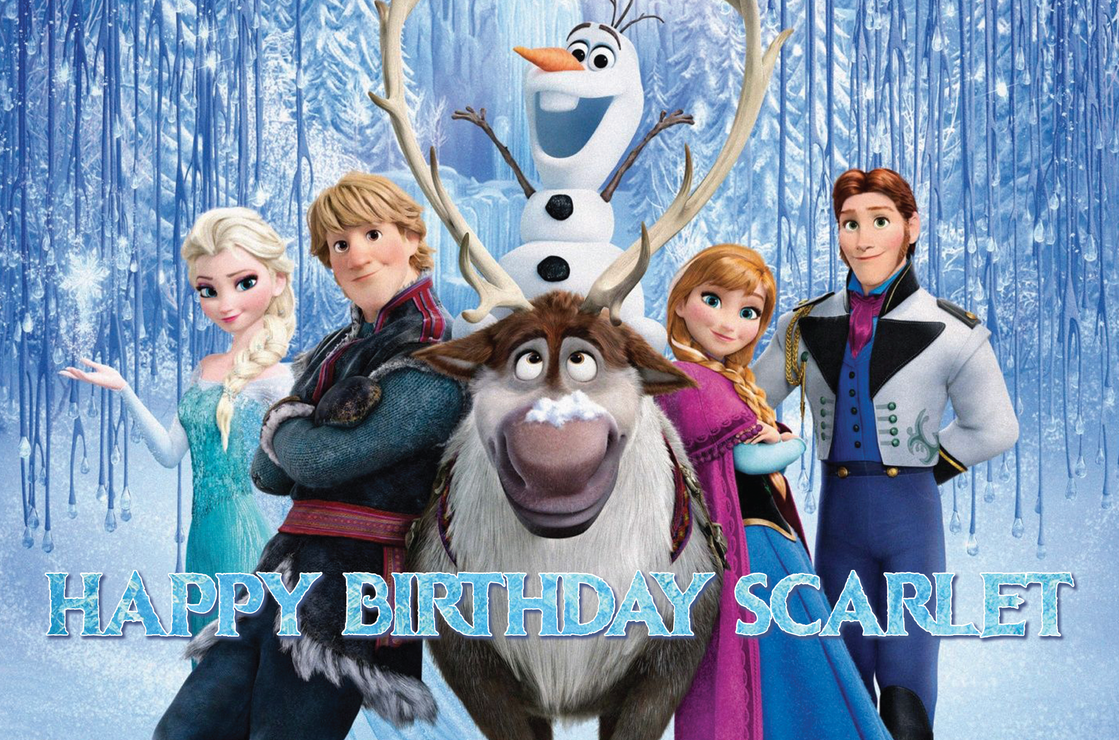 Frozen backdrop design