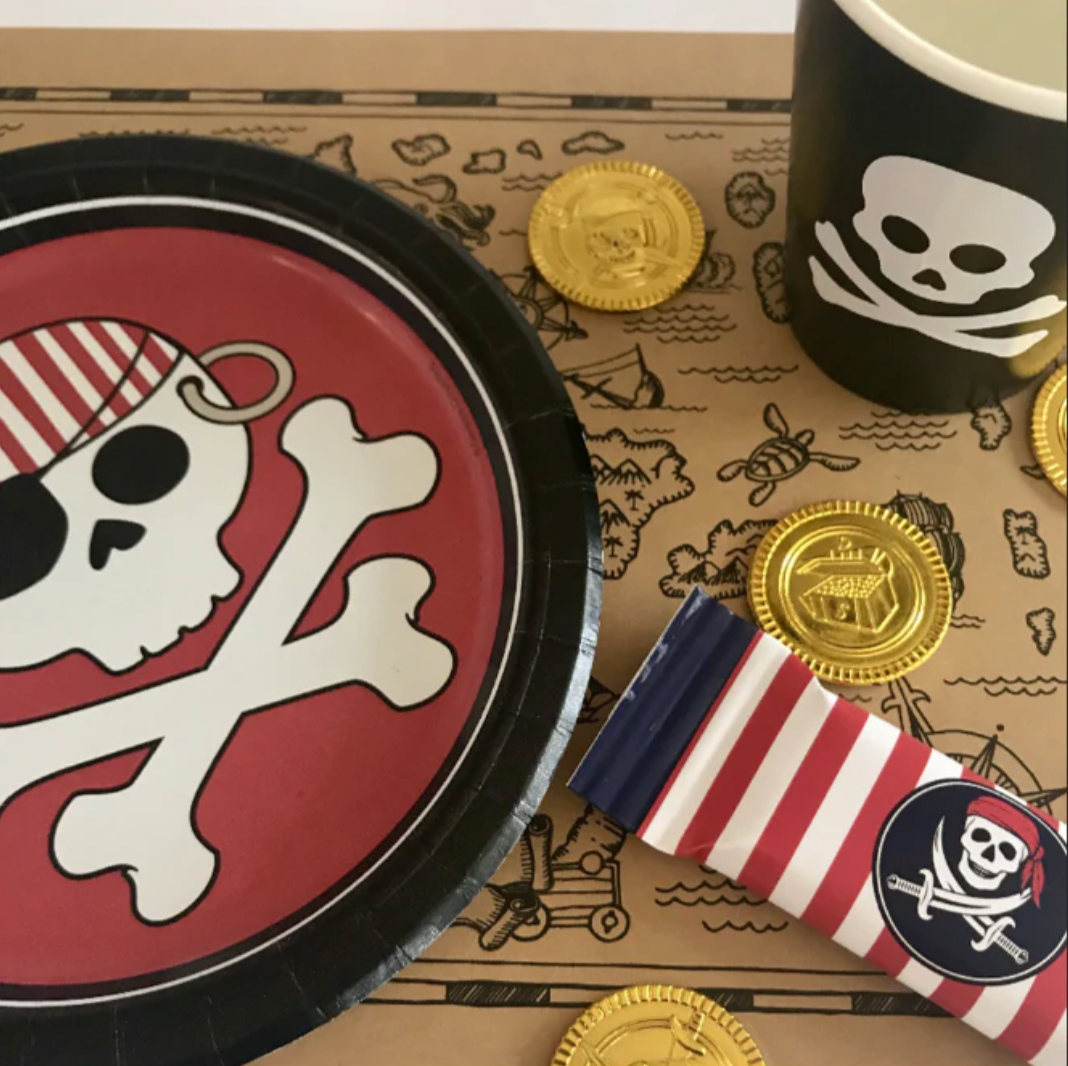 Pirate party plates