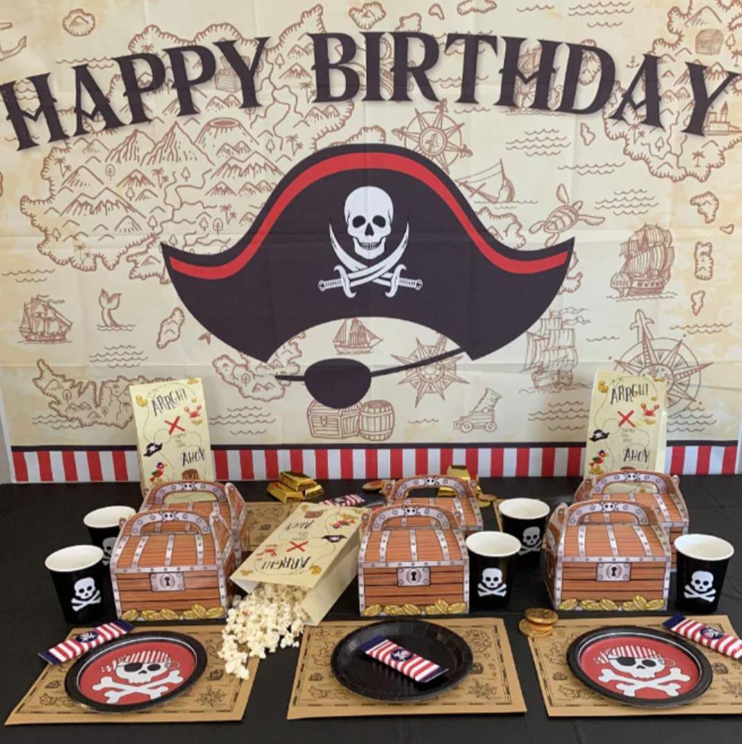 Pirate gold bar favour boxes
