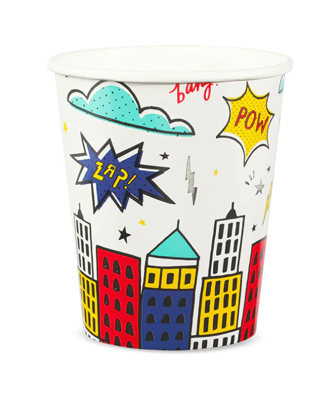 Superhero party cups