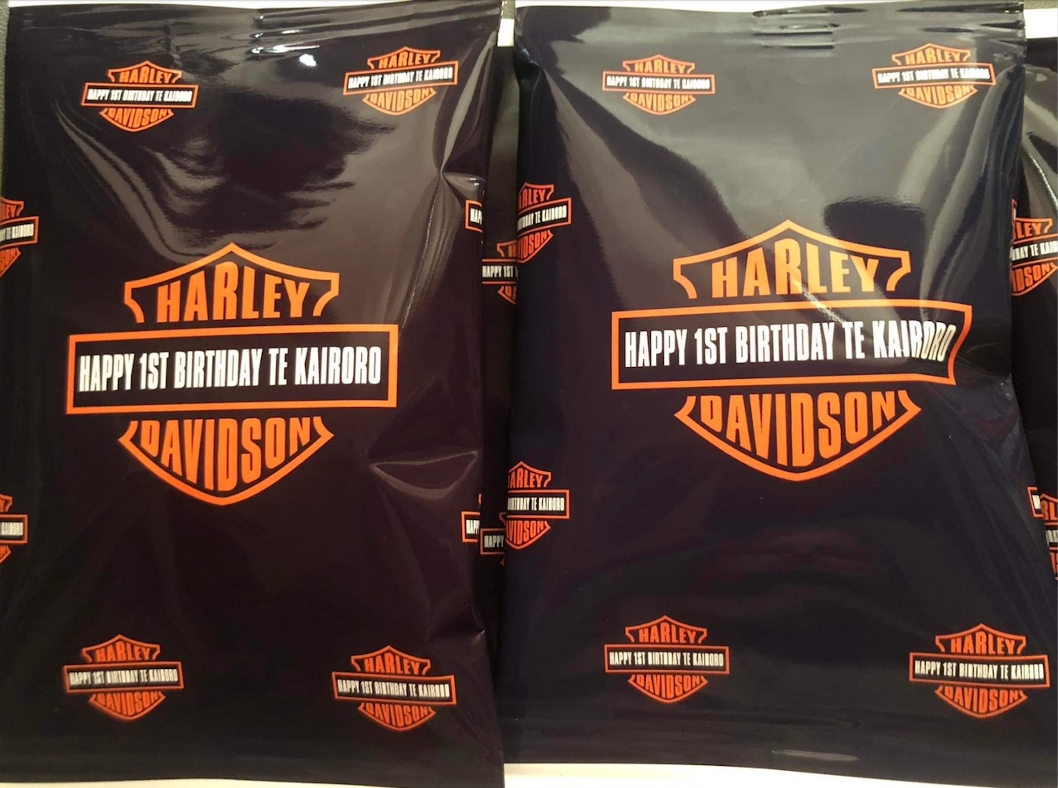 Harley Davidson chip packets