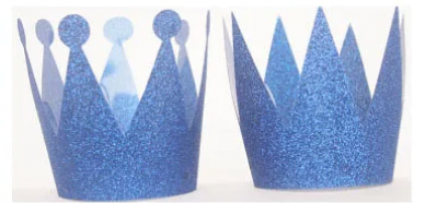 Mini blue crowns