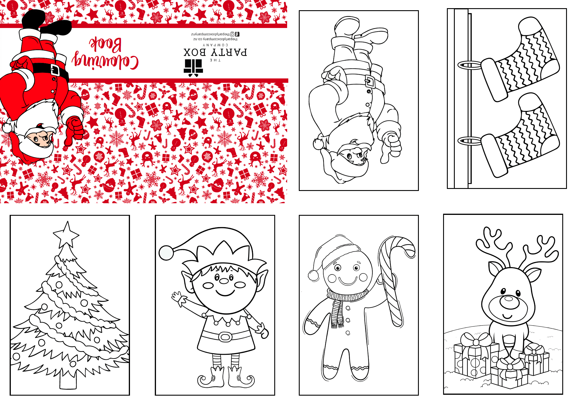 Christmas colouring books