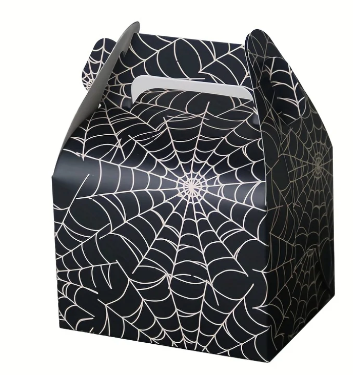 Spider web themed treat boxes nz