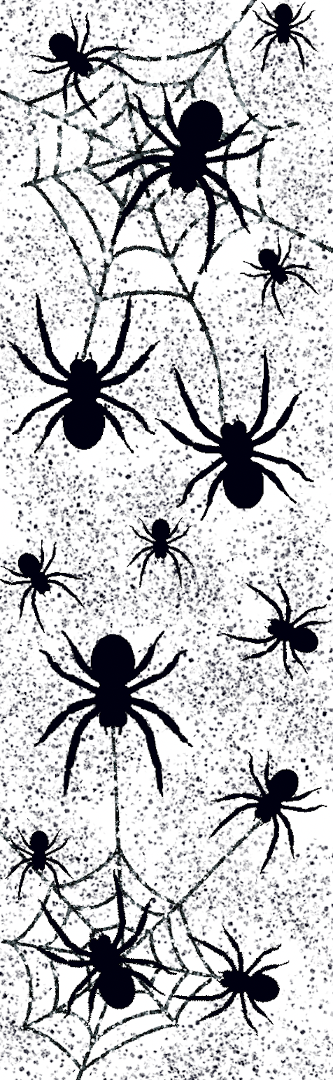 Spider themed table runner