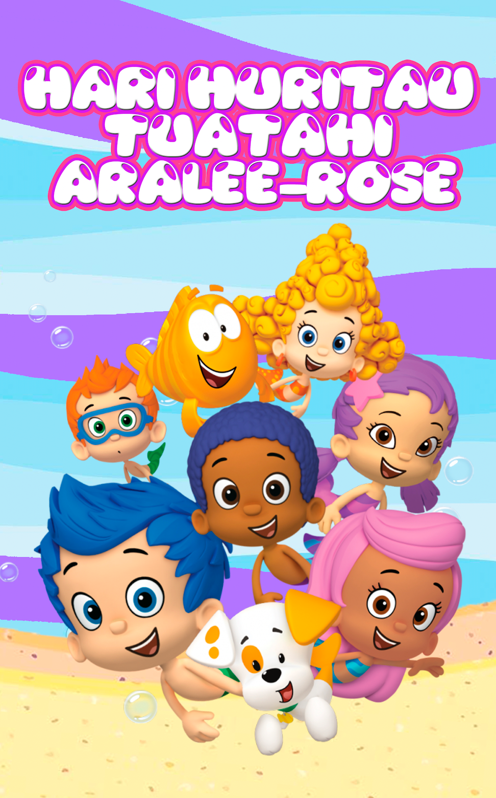 Bubble Guppies personalised party bags nz
