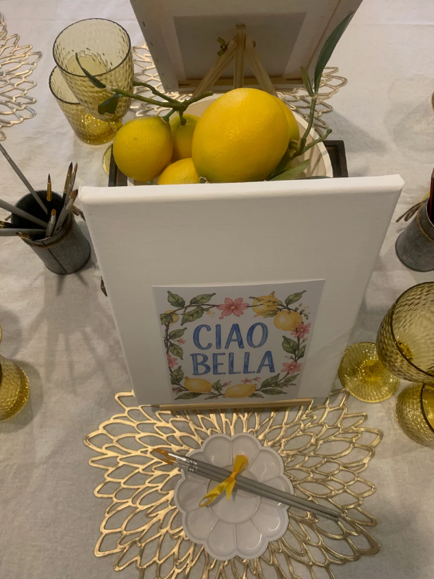 AMALFI GALLERY PAINT & SIP PARTY SETUP - WELLINGTON