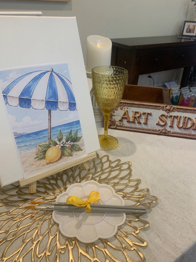 AMALFI GALLERY PAINT & SIP PARTY SETUP - WELLINGTON