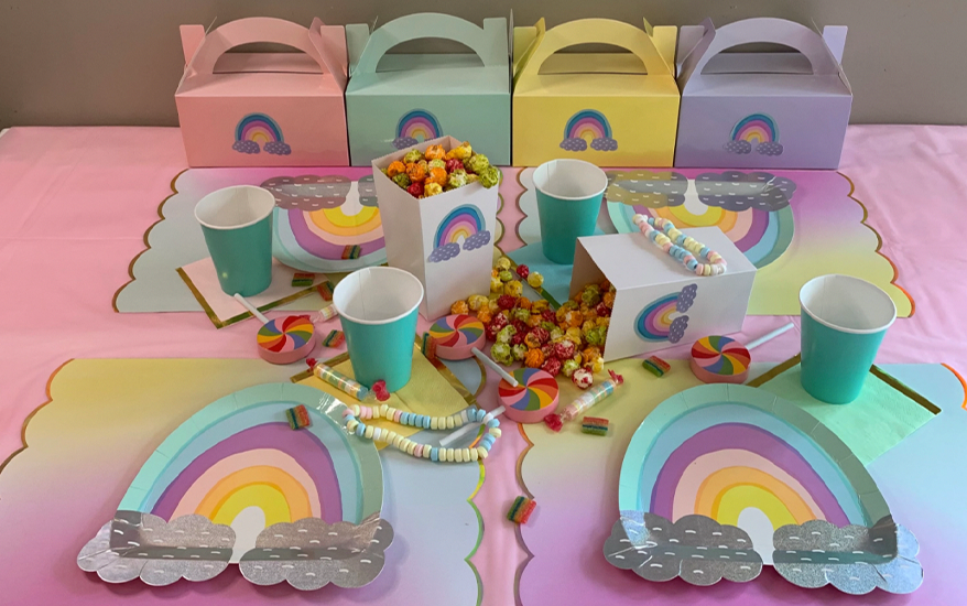 Rainbow party box