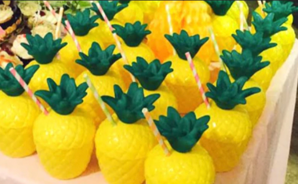 Summer pineapple party supplies
