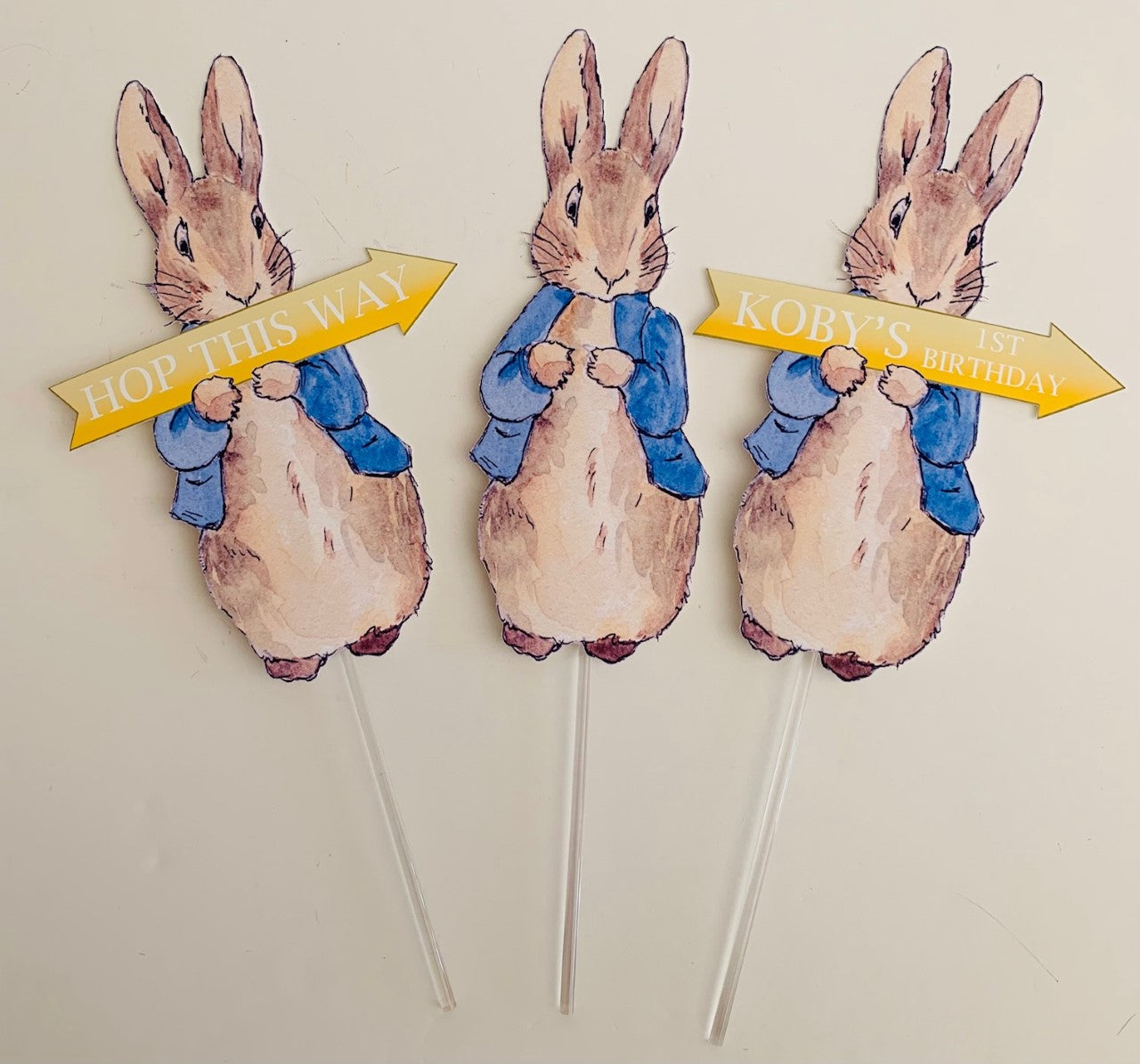 Peter rabbit centrepieces