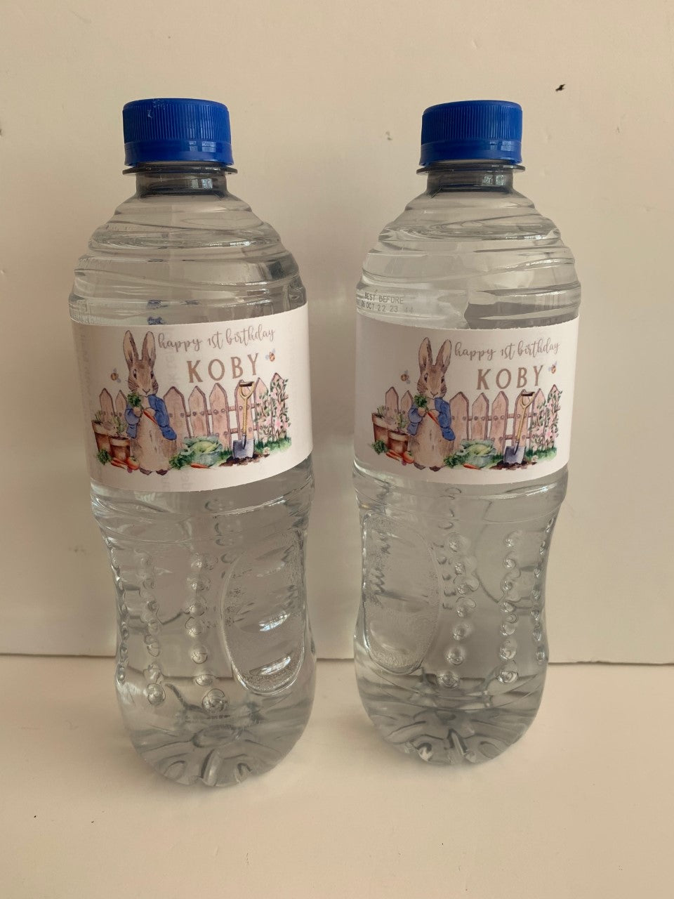 Peter rabbit water labels