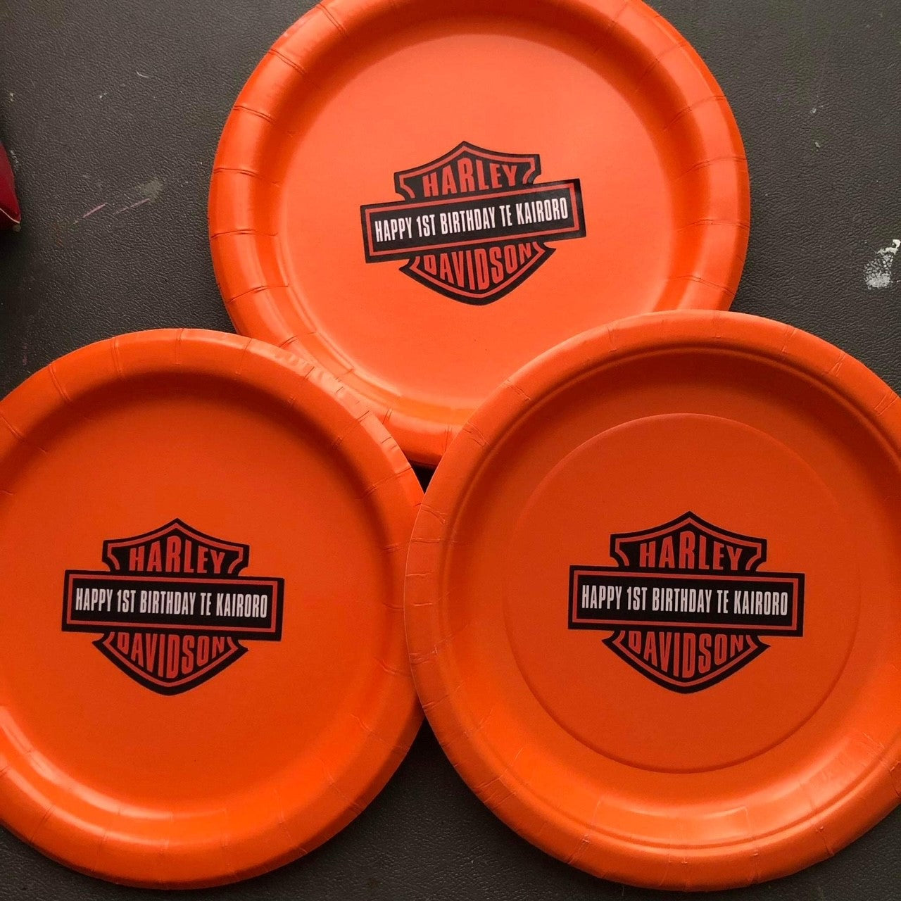 HARLEY DAVIDSON THEMED PARTY PLATES & CUPS