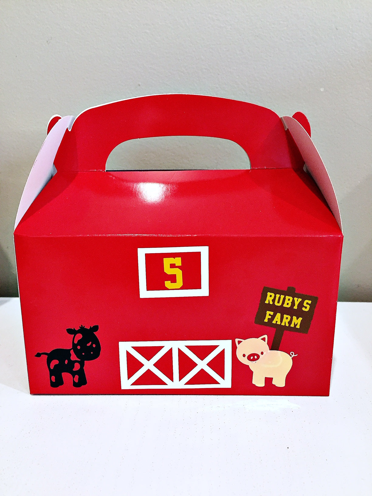 Personalised farmyard gift boxes